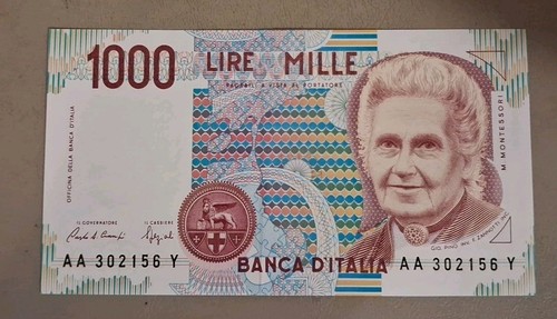1990 italy 1000 - lire, note