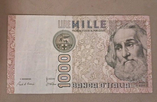 1982 italy 1000 lire - italy, note