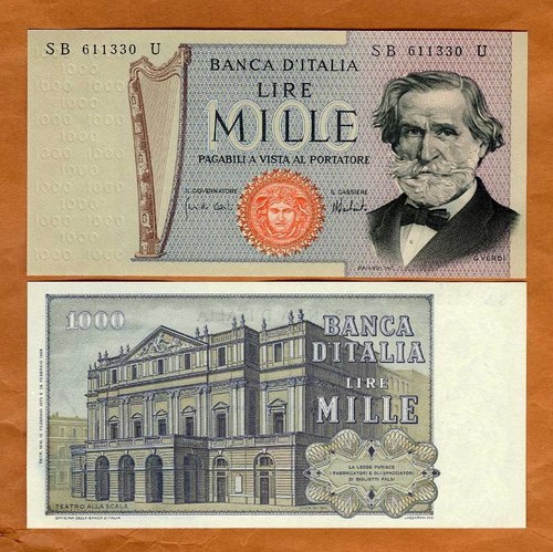 Italy 1000 lire - italy,, 1973,