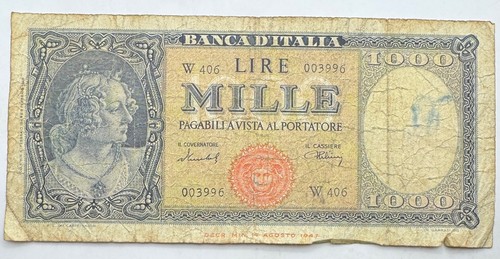 1947 italy 1000 lire - italy,