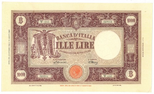 1000 lire barbetti grande - grande, m