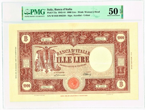 Italy banco italia 1000 lire - banco,