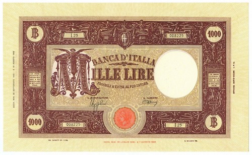 1000 lire barbetti - grande, m