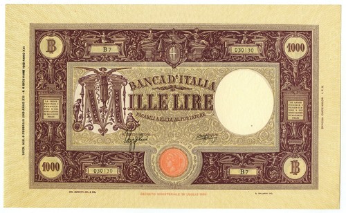 1000 lire barbetti grande - 1000,