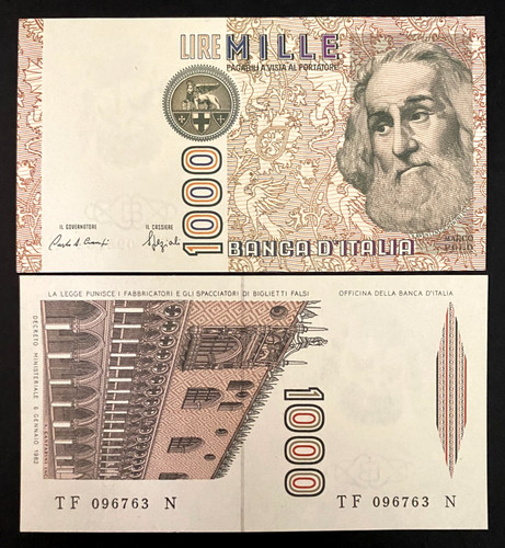 Italy 1000 lire - 1000, marco