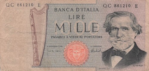 Italy 1000 lire 5 8 - 1000, 5.8.1975