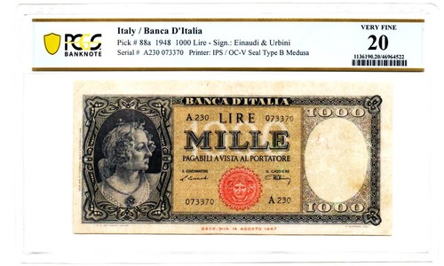 Italy banco italia - d'italia, 1000