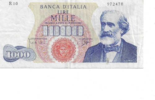 Italy 1000 lire 1962 banknote - 1000,