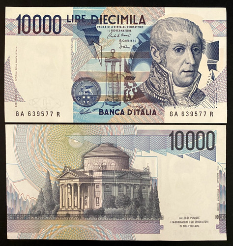 Italy 10000 lire - italy, volta