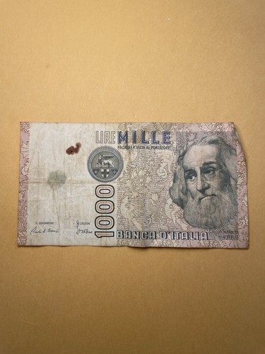Banca italia 1000 lire - d’italia,
