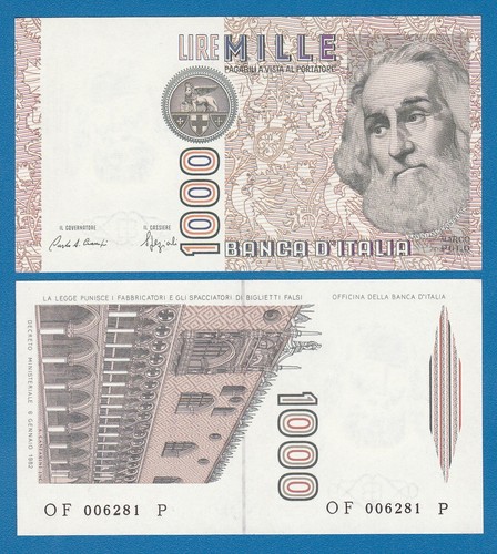 Italy 1000 lire 109b - italy,