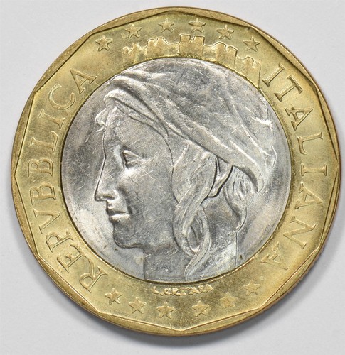 Italy 1997 bimetallic 1000 - bimetallic,