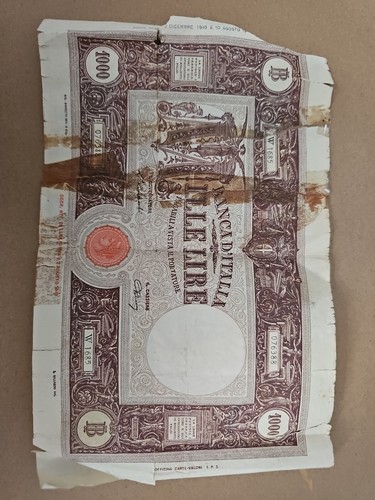 1000 lire grande - grande, "m"