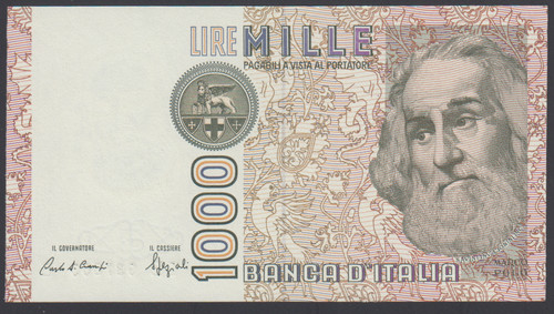 Italy 1000 lire 1982 au - italy,