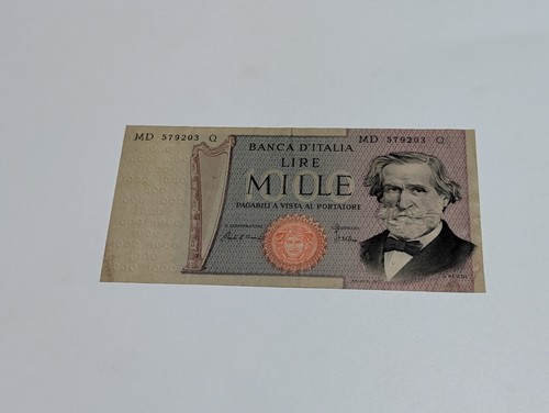 Italy 1000 lire banknote - italy,