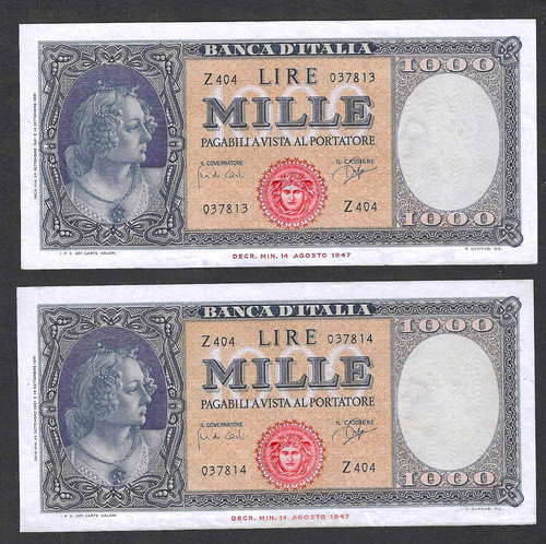 Italy 1000 lire 1961 88d - ~, p-88d