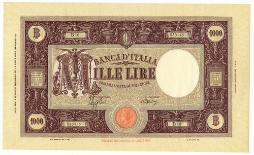 1000 lire barbetti grande - lire,
