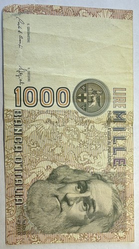 Italy 1000 lire mille - italy,