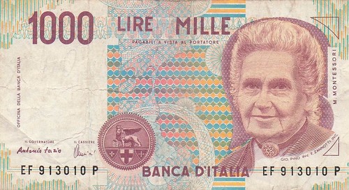 Italy 1000 lire 3 - 1000, 3.10.1990