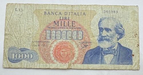 1962 italy 1000 - 1962, lire