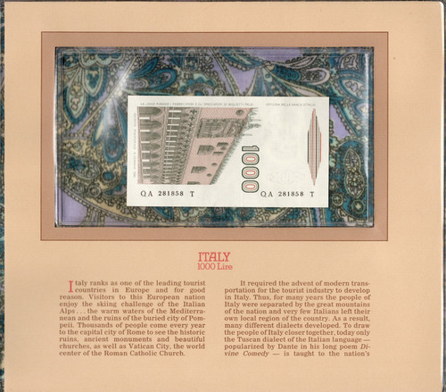 Most treasured banknotes italy - most,