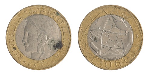 Italy 1000 lire 1997 2001 - 1000, km