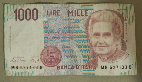 1990 italy 1000 lire - italy, note