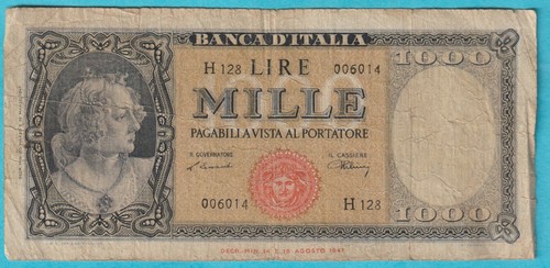 Italy 1000 lire - 1948, ~