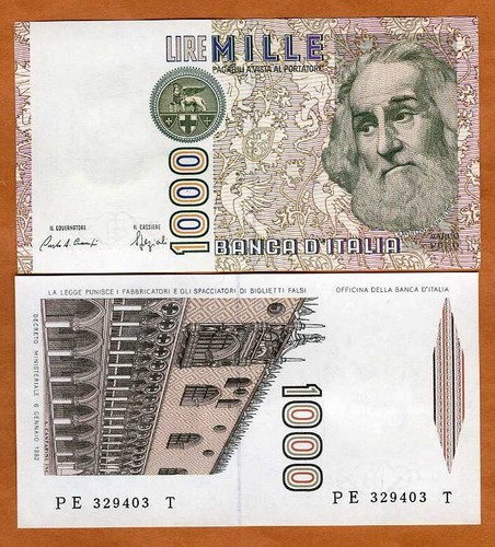 Italy 1000 lire 1982 - 1000, lire,