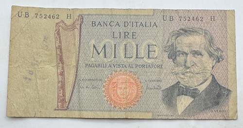 1971 italy 1000 - italy, banknote