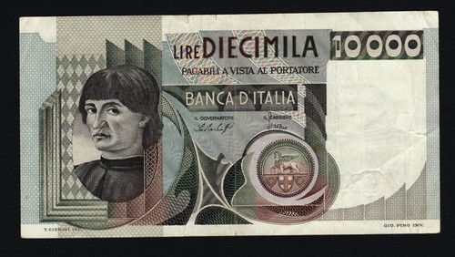 Italy 10000 lire 1976 vf - 10000,