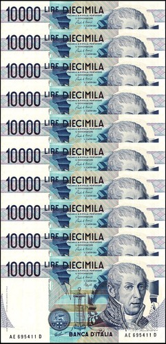 Italy 10000 lire 1984 - lire,, 1984,
