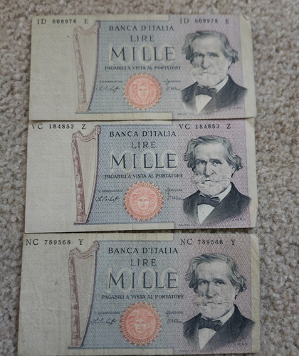 1969 banca italia - banca, lire