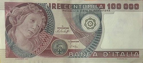 Italy 100000 lire banknote - lire,
